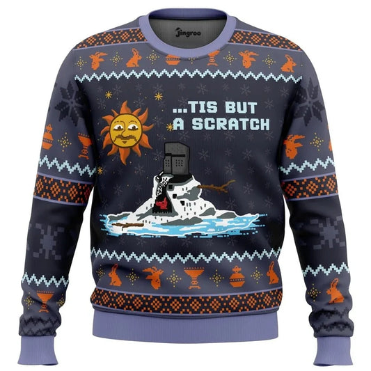 The Melting Knight Ugly Christmas Sweater - Christmas Jumper (front)