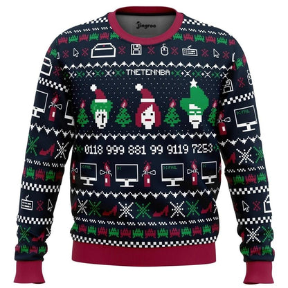 The X-Mas Crowd Ugly Christmas Sweater - Christmas Jumper (front)