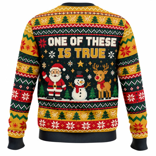 Tree Up Life Together Ugly Christmas Sweater - Christmas Jumper (back)