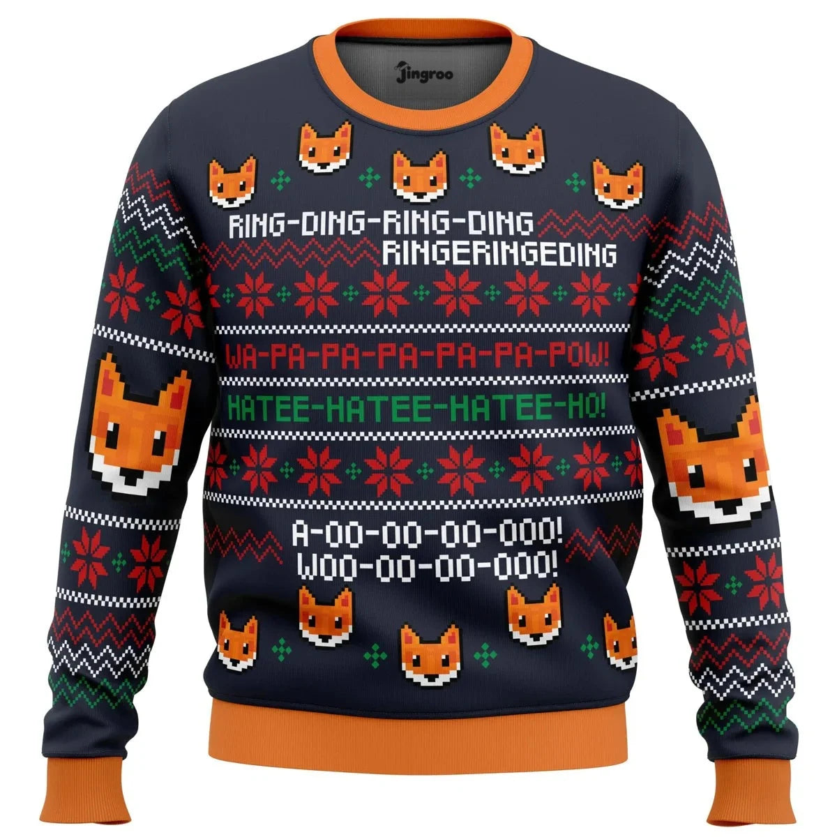 What Does The Fox Say? Ugly Christmas Sweater - Christmas Jumper (view 1)