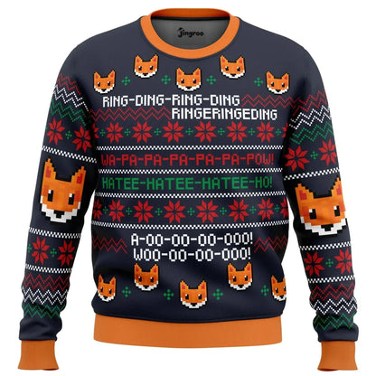 What Does The Fox Say? Ugly Christmas Sweater - Christmas Jumper (view 1)