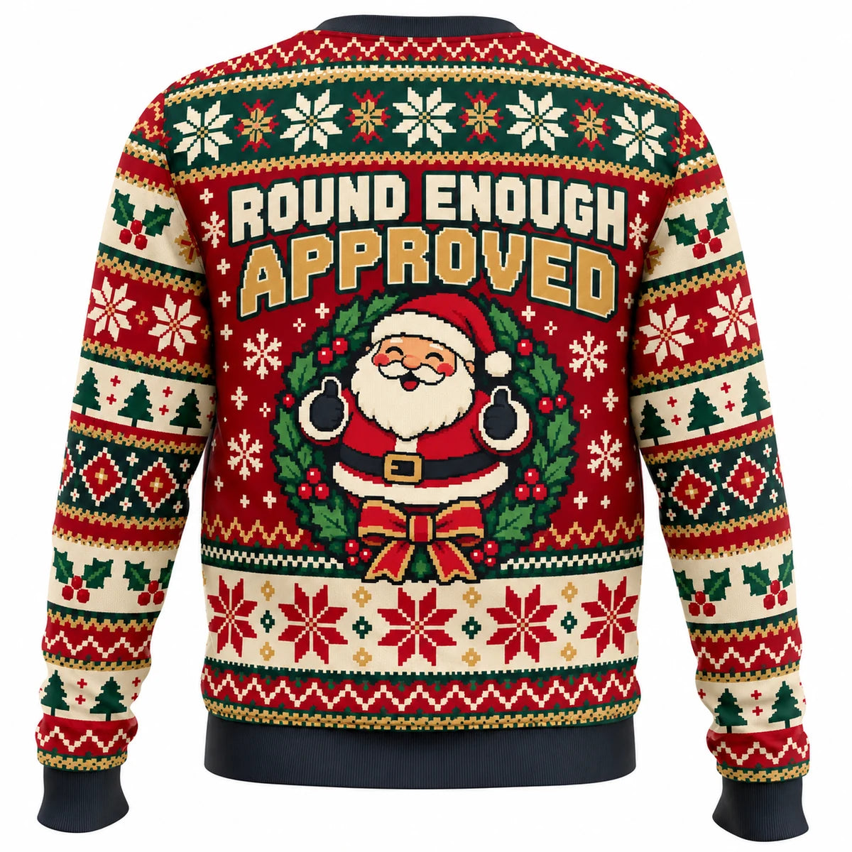 Wreath Inspector Ugly Christmas Sweater - Christmas Jumper (back)