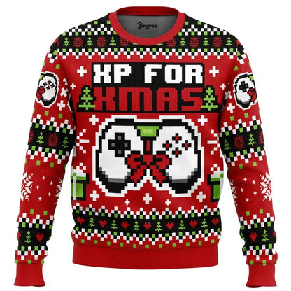 XP For XMAS Ugly Christmas Sweater - Christmas Jumper (front)