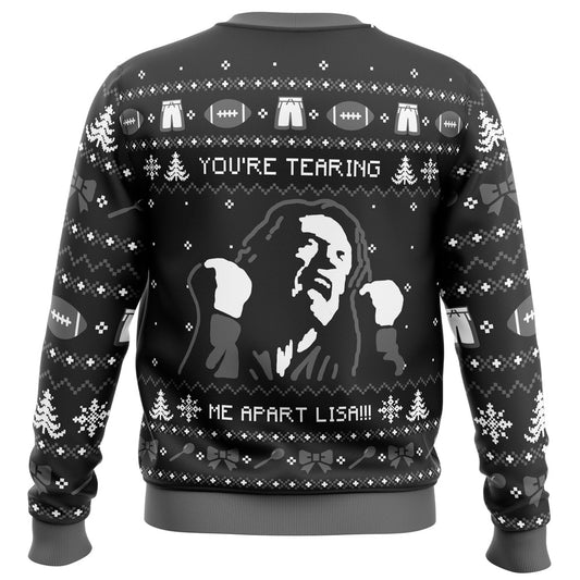 You're Tearing Me Apart, Santa Ugly Christmas Sweater - Christmas Jumper (back)