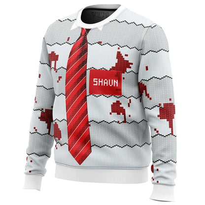 Zombies Ruin Christmas Dinner Ugly Christmas Sweater - Christmas Jumper (back)