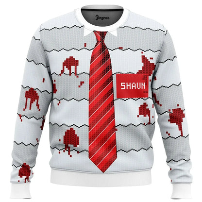 Zombies Ruin Christmas Dinner Ugly Christmas Sweater - Christmas Jumper (front)